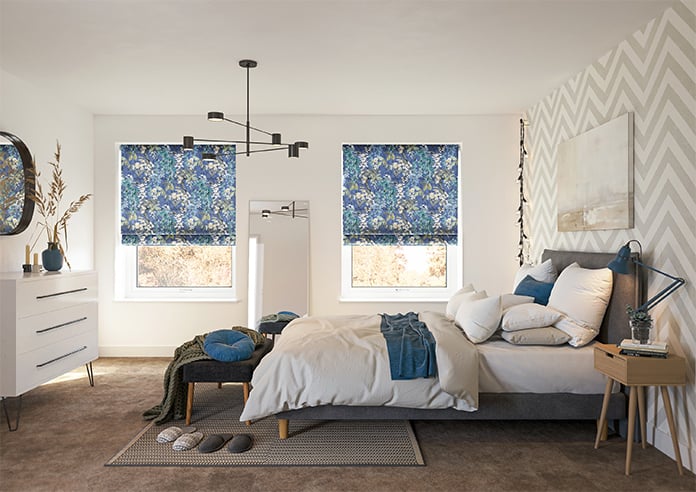 Wisteria, Marine - Twist&Fit Roman Blind - Image 9